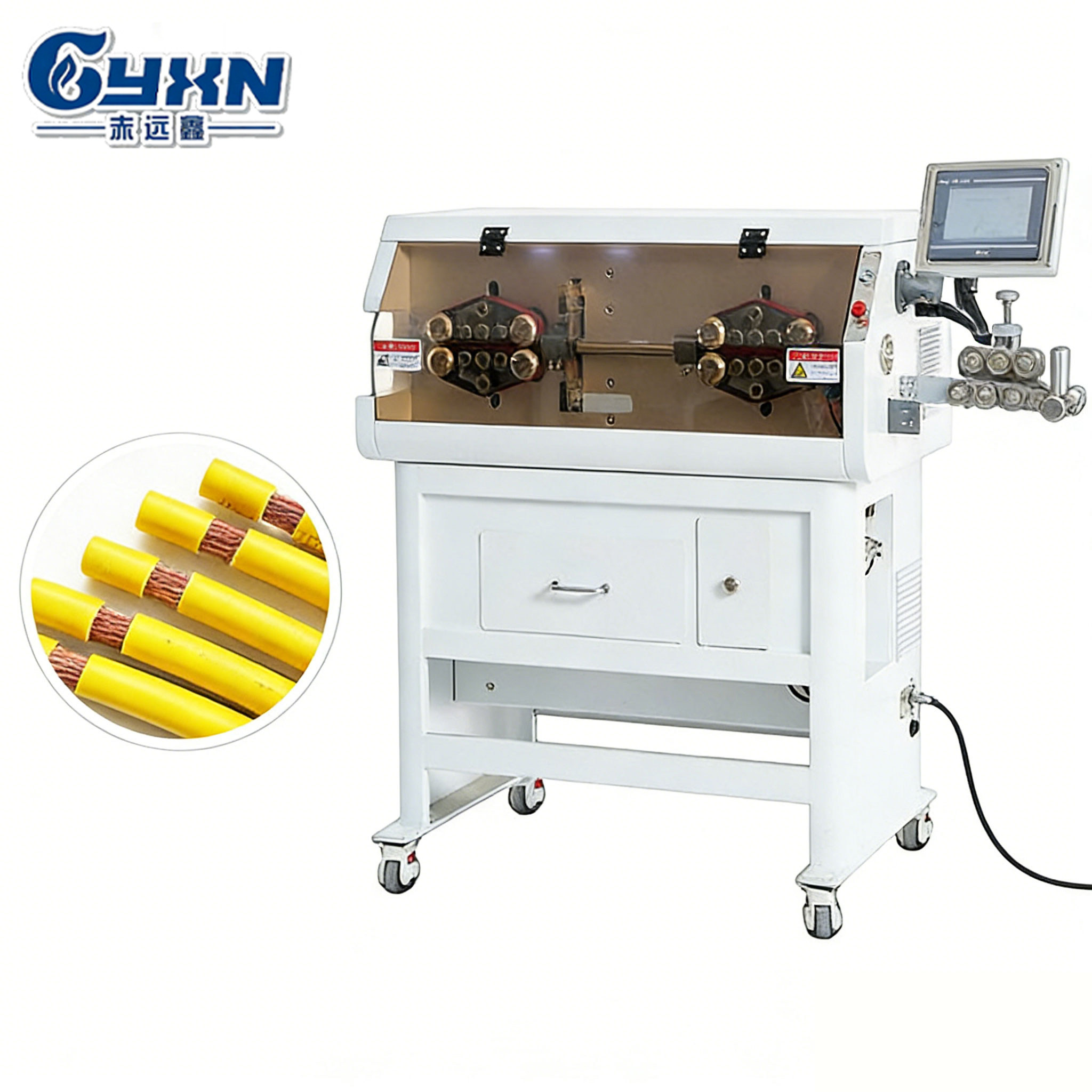 Automatic 120mm² Cable Cutting and Stripping Machine